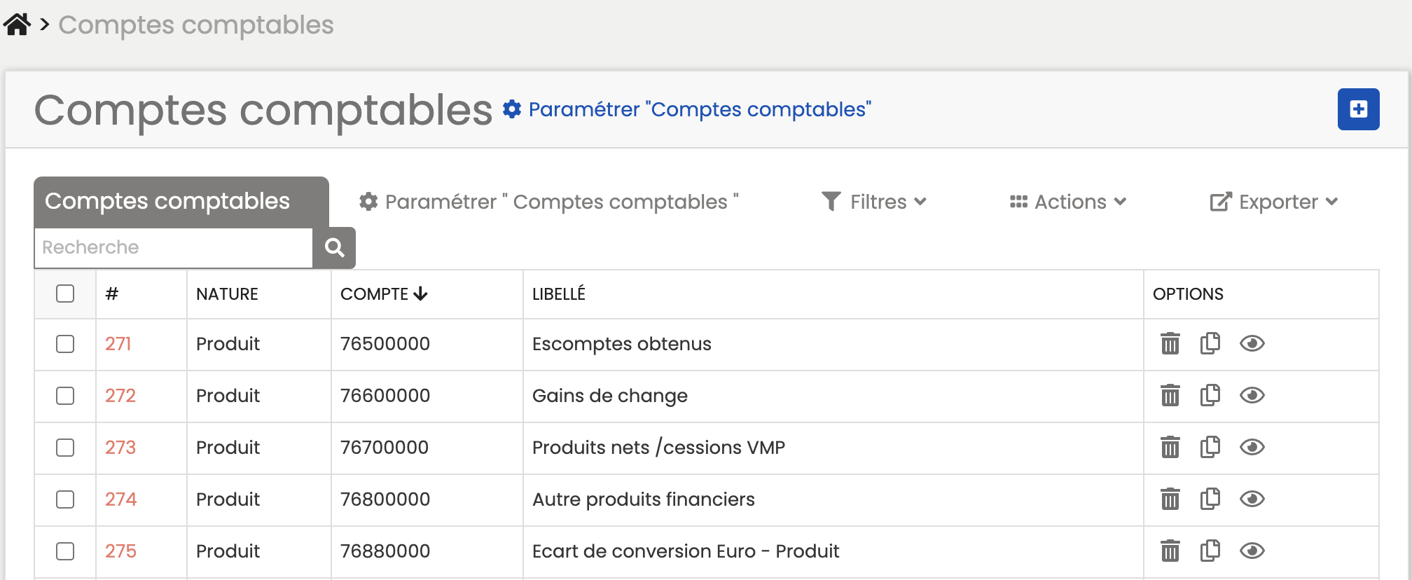 Plan comptable
