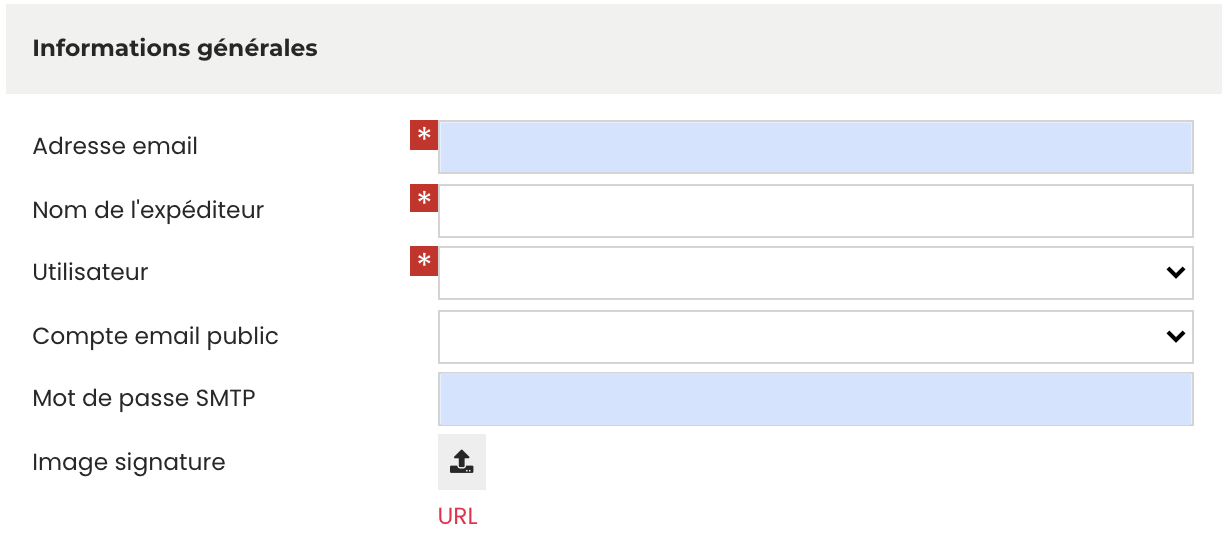comptes emails